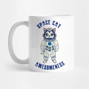 Space Cat Awesomeness Mug